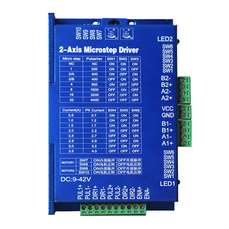 42/57 兩相步進電機驅動器 雙軸 32細分 4.0A  2軸109